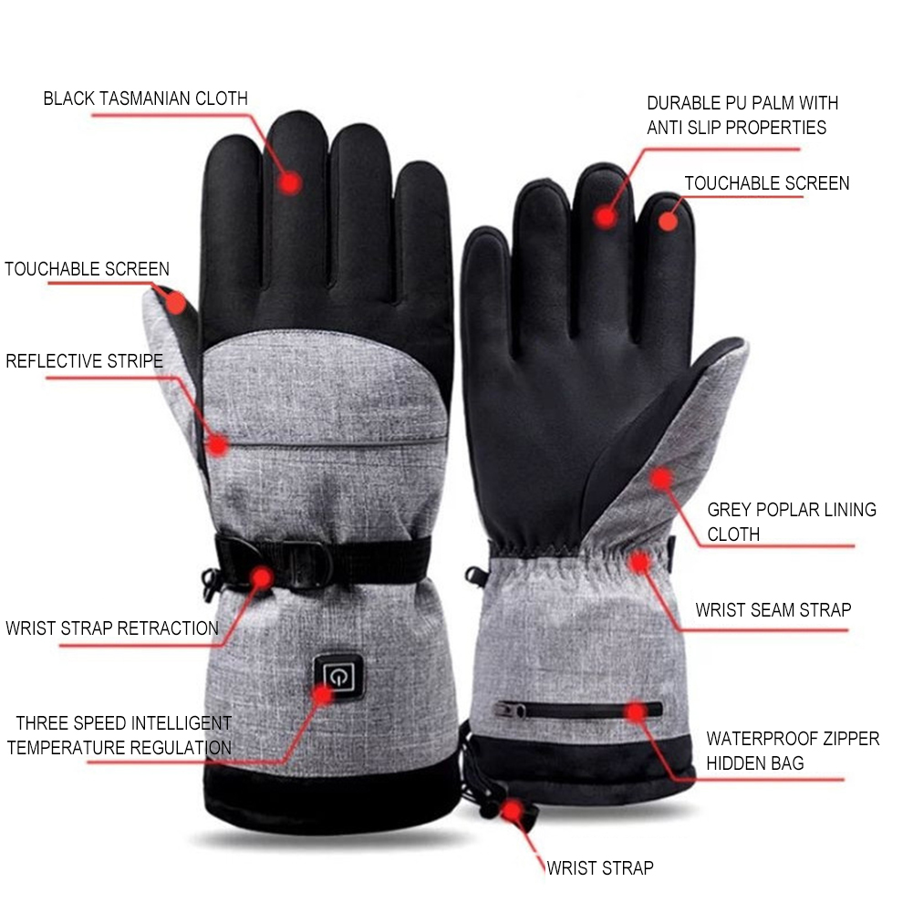 Heated Gloves Electric - 1 пара электрических перчаток с подогревом